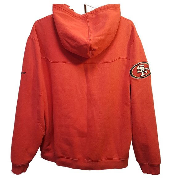 NFL Reebok Hoodie San Francisco 49ers Youth Small US S Unisex 49ers Hoodie Red - Picture 3 of 16